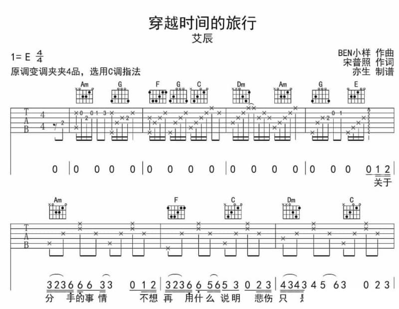 《我是一片云》吉他谱_常安