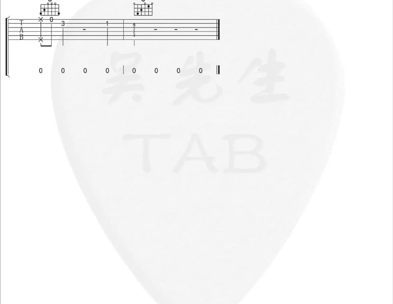 《沉默是金》吉他谱_付娜