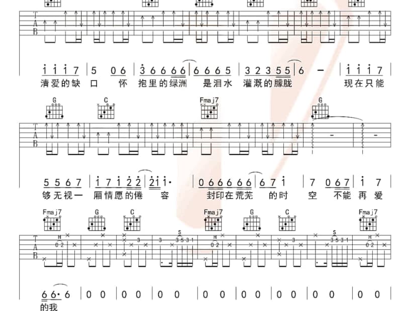 《到你心里怎么走》吉他谱_画画