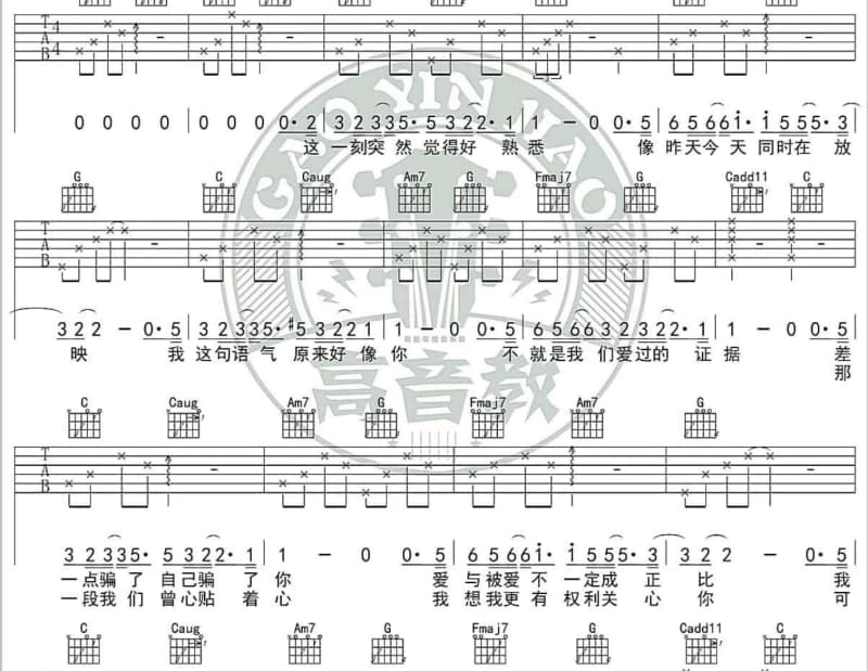 《武都,我美丽的家乡》吉他谱_常思思