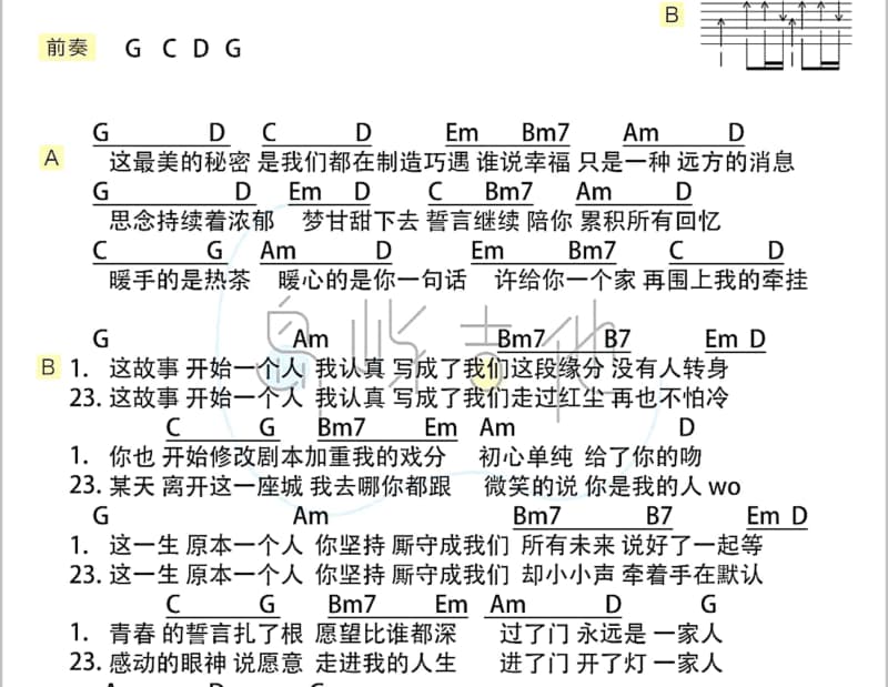 《走出你的世界》吉他谱_陈妃