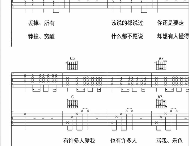 《天使的舞伴》吉他谱_陈妃平