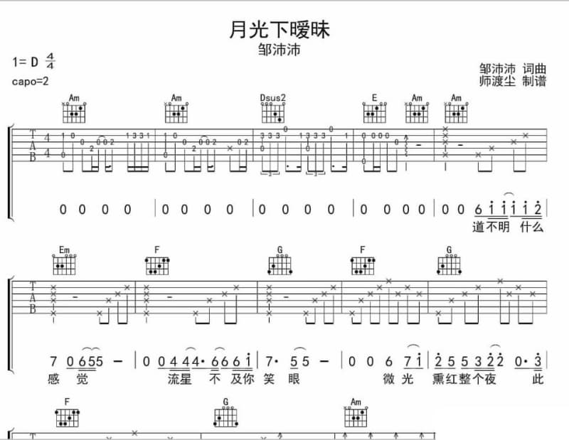 《Crazy Summer》吉他谱_陈嘉琦