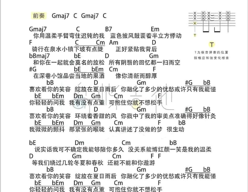 《诺言》吉他谱_陈洁丽