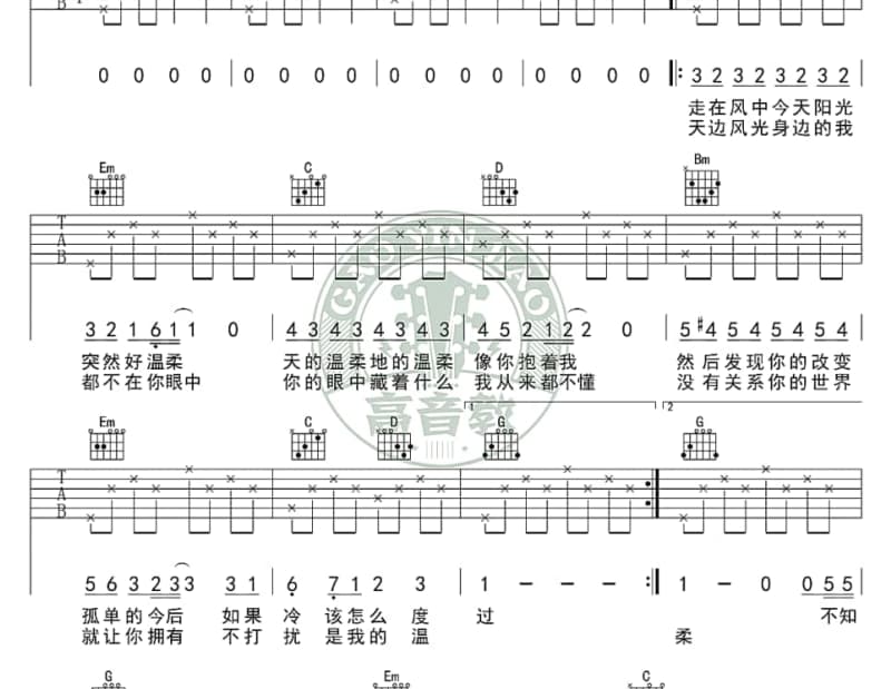 《相见欢》吉他谱_陈俊华