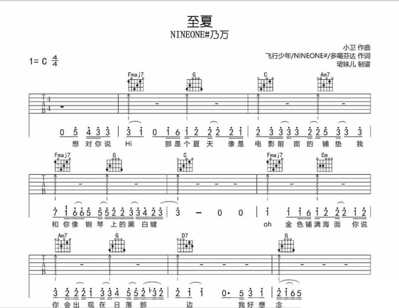 《云的翅膀》吉他谱_黄灿