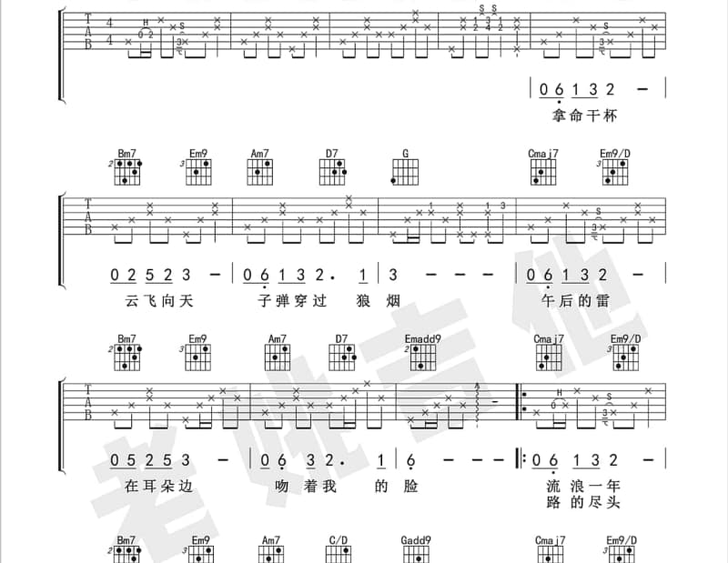 《DEAR YOU AND THE BOY》吉他谱_陈珊妮