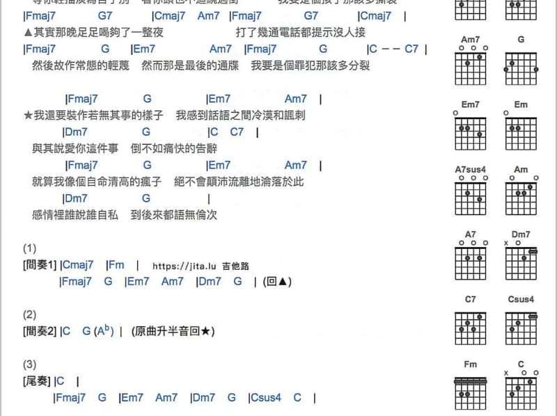 《城市City  Mastering》吉他谱_洛桑尼玛