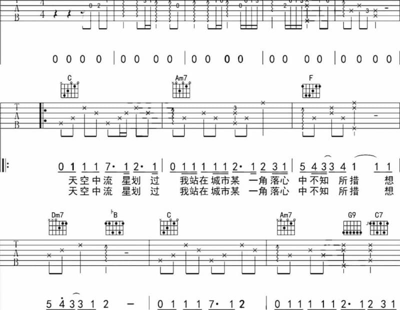 《去寻找吧》吉他谱_陈曦