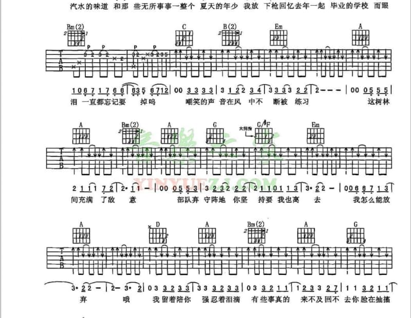 《你走进了我的心房》吉他谱_戴庆华
