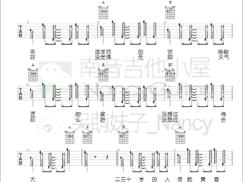 《小河大海》吉他谱_吕继宏