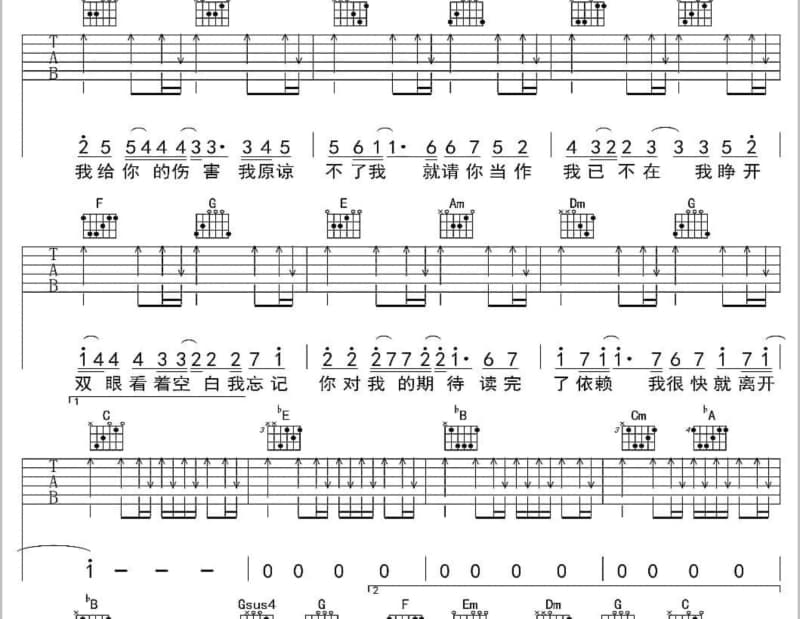《月下梦》吉他谱_黄琬婷