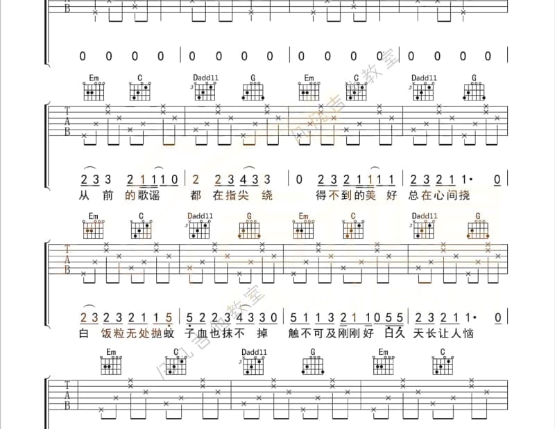 《I’ll Carry On》吉他谱_黄霄雲