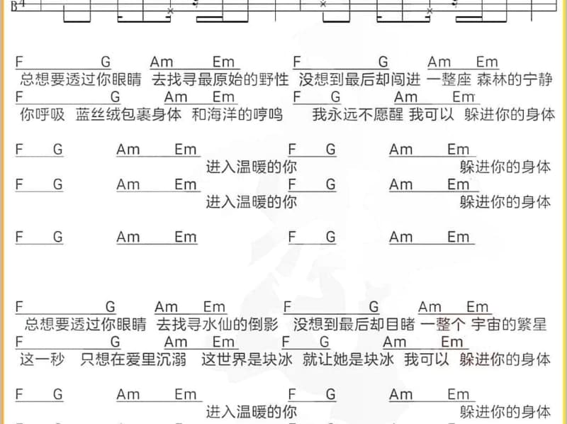 《伤心1999》吉他谱_马頔