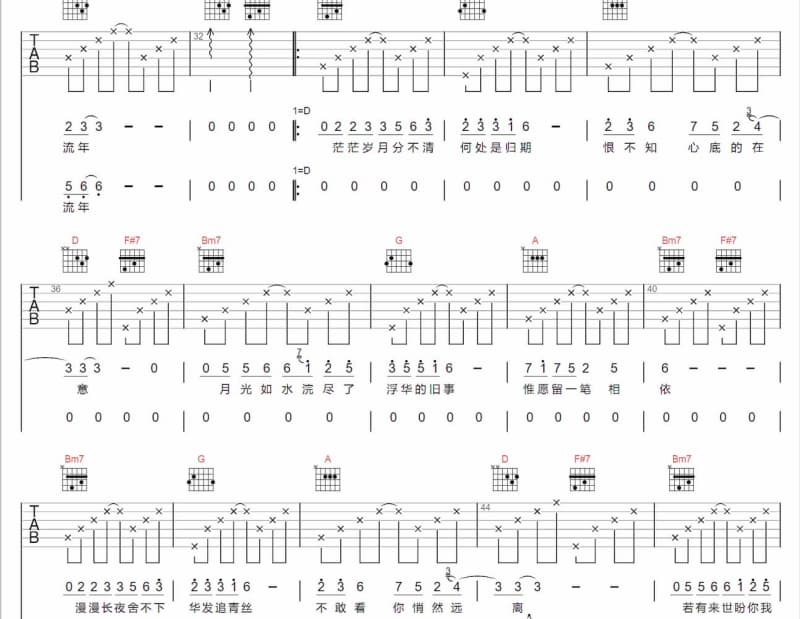 《没了我你依然拥有太阳》吉他谱_黄霄雲
