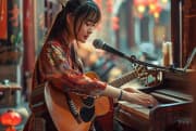 《悲伤的樱花》吉他谱_杨哲_吉他弹唱谱4/4拍