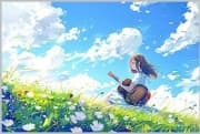 《黄沙密布》吉他谱_张萌萌_吉他弹唱谱4/4拍