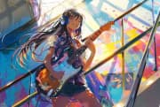 《蓝月泡沫》吉他谱_城市少女_吉他弹唱谱4/4拍