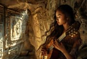 《心花开在草原上》吉他谱_吉娜_吉他弹唱谱4/4拍