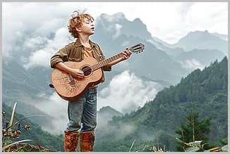 《歌在飞吉他谱》苏勒亚其其格_A调_任光辉编配_旋律超好听